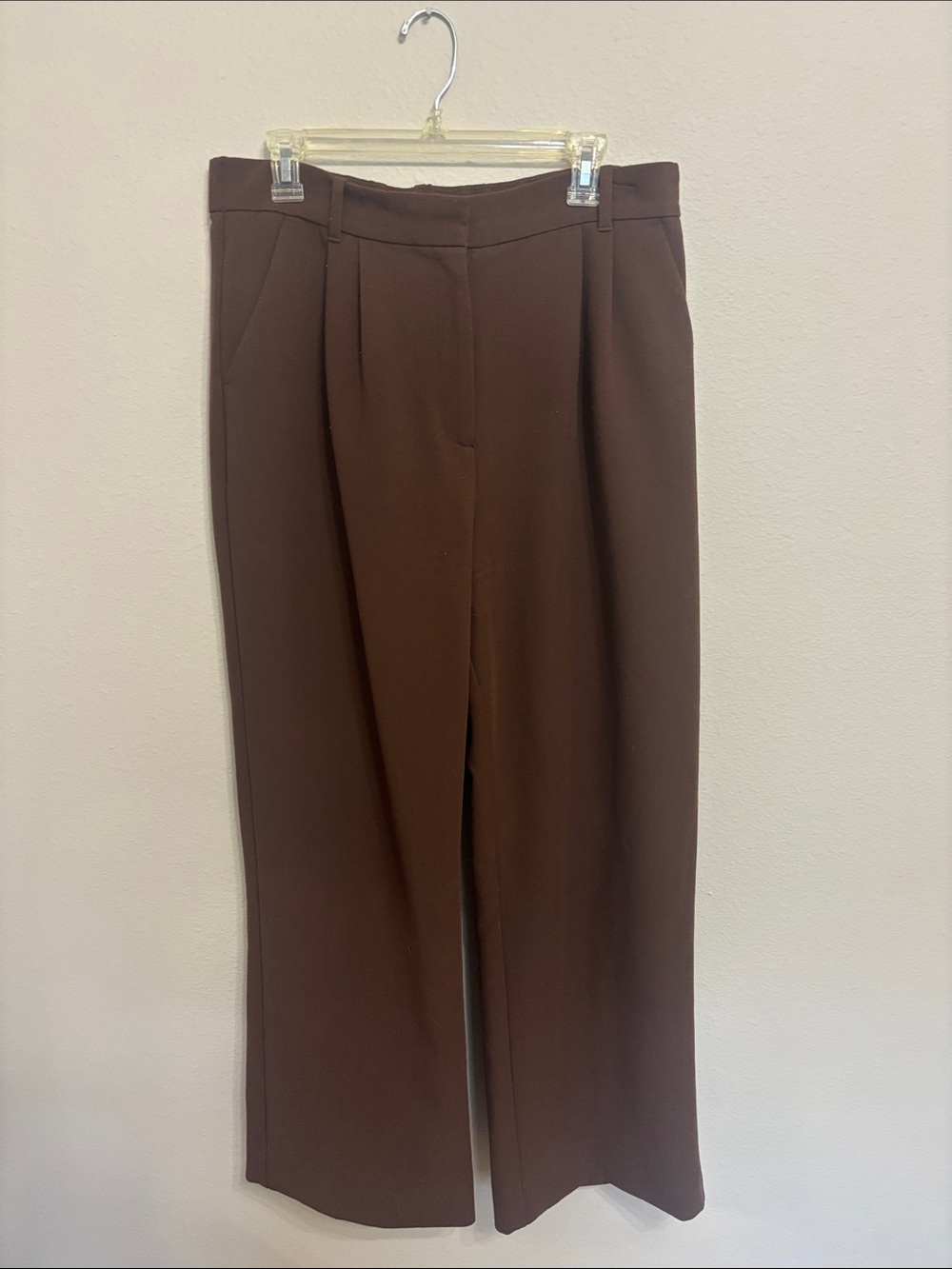 Abercrombie & Fitch Women's Wide-Leg Trousers - Brown